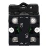 Picture of Complete selector switch, Easy Harmony XA2, plastic, black, 22mm, key 455, 3 positions, key withdrawal in any position, stay put, 2NO