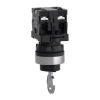 Picture of Complete selector switch, Easy Harmony XA2, plastic, black, 22mm, key 455, 3 positions, key withdrawal in any position, stay put, 2NO