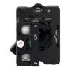 Picture of Complete selector switch, Easy Harmony XA2, plastic, black, 22mm, long handle, 2 positions, stay put, 1NO