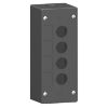 Picture of Empty control station, Harmony XALG, mineral reinforced polyamide, black, 4 cut outs, for severe environments