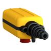 Picture of Pendant control station, Harmony XAC, plastic, yellow, 2 push buttons with 2NO+1NC, 1 emergency stop NC