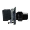 Picture of Selector switch, Harmony XB4, metal, black, 22mm, 2 positions, stay put, 1NO