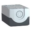 Picture of Harmony XALD XALK, Empty enclosure, plastic, dark grey lid, for push button 22mm, 2 cut outs