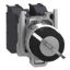 Picture of Complete selector switch, Harmony XB4, Explosive atmosphere, 455 Key swith 2 positions spring return