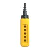 Picture of Empty pendant control station, Harmony XAC, plastic, yellow, 5 cut outs