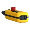 Picture of Pendant control station, Harmony XAC, plastic, yellow, 4 push buttons with 1NO, 1 emergency stop NC