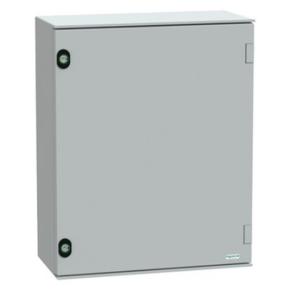 Picture of Thalassa, Wall mounted polyester enclosure, Thalassa PLM, plain door, 530x430x200mm, IP66, IK10, RAL 7035