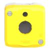 Picture of Empty enclosure, Harmony XALK, XALD, plastic, yellow lid, for illuminated emergency stop push button 22mm, 1 cut out