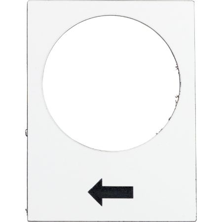 Picture of Marked legend, Harmony XAC, legend, 30x40mm, white, raise or right, slow