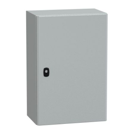 Picture of Spacial, Wall mounted steel enclosure, Spacial S3D, plain door, with mounting plate, 600x400x250mm, IP66, IK10