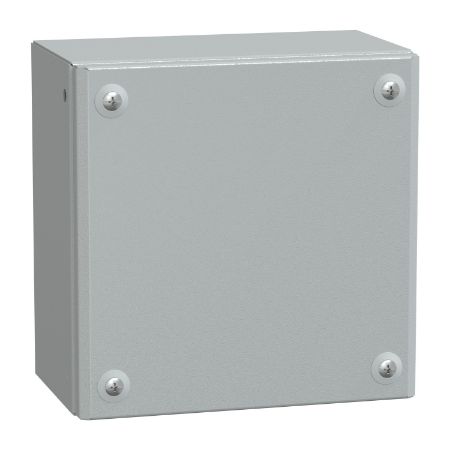 Picture of Spacial, Metal industrial box plain door H200xW200xD120 IP66 IK10 RAL 7035
