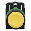 Picture of Harmony XB5R, Wireless and batteryless transmitter, push button, plastic, yellow, 22mm, spring return