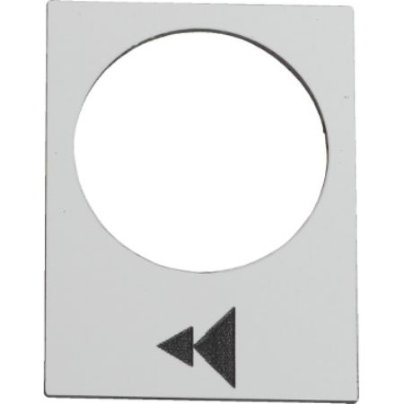 Picture of Marked legend, Harmony XAC, legend, 30x40mm, white, raise or right, slow, fast