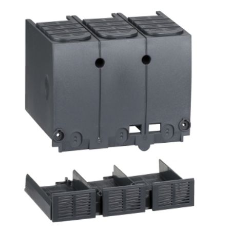 Picture of Terminal shield, ComPacT NSX100/160/250 DC, 3P, upstream/downstream, series connection of poles