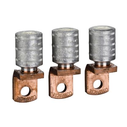 Picture of Crimp lugs for aluminium cable, ComPacT NSX100/250, 150mm², set of 3 parts