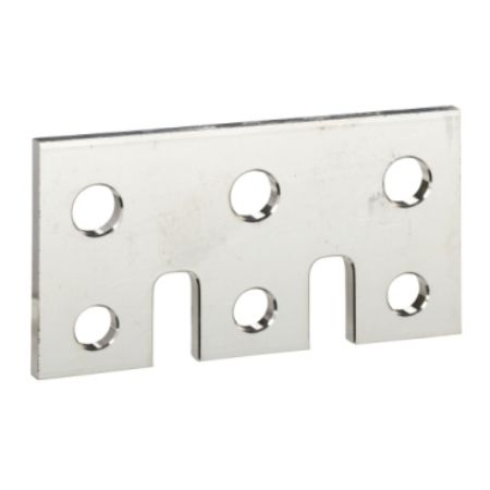 Picture of connection plate with heatsink, ComPact NSX100DC to NSX250DC, parallel connection of 2 poles, set of 2 parts