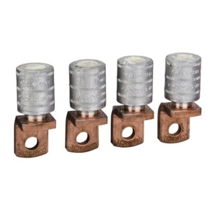 Picture of Crimp lugs for aluminium cable, ComPacT NSX100/250, 185mm², set of 4 parts
