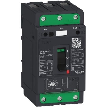 Picture of TeSys Deca, Motor circuit breaker, TeSys GV4, 3P, 25A, Icu 50kA, magnetic, EverLink terminals