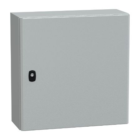 Picture of Spacial, Wall mounted steel enclosure, Spacial S3D, plain door, with mounting plate, 500x500x200mm, IP66, IK10