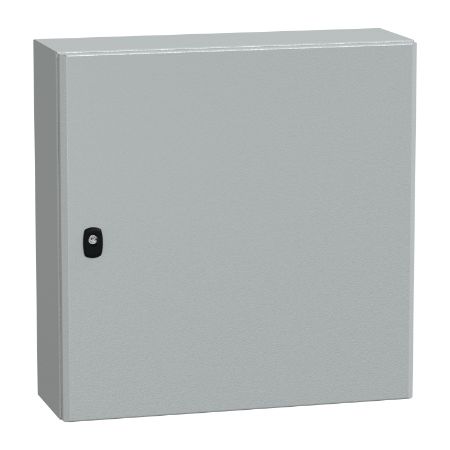 Picture of Spacial, Wall mounted steel enclosure, Spacial S3D, plain door, with mounting plate, 600x600x200mm, IP66, IK10
