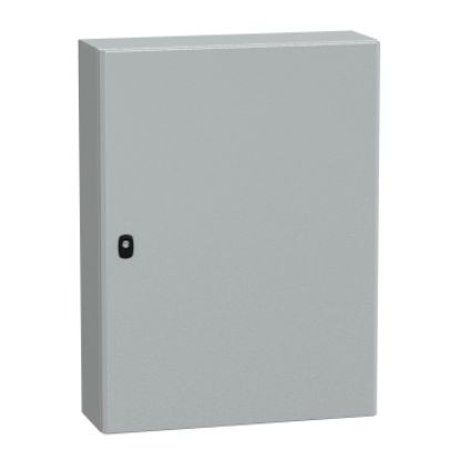 Picture of Wall mounted steel enclosure, PanelSeT S3D, plain door, with mounting plate, 800x600x200mm, IP66, IK10