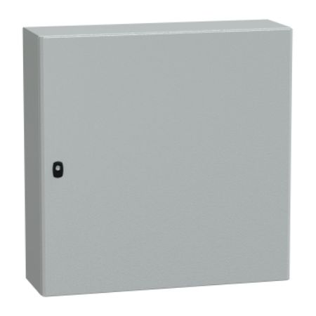 Picture of Spacial, Wall mounted steel enclosure, Spacial S3D, plain door, with mounting plate, 800x800x250mm, IP66, IK10
