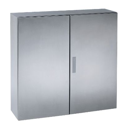 Picture of Spacial, Wall mounted enclosure, Spacial S3X, stainless steel 304L,double plain door, 1000x1000x300mm, IP55