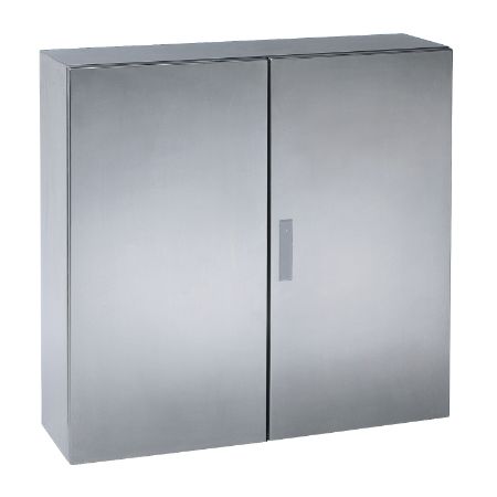 Picture of Spacial, Wall mounted enclosure, Spacial S3X, stainless steel 304L,double plain door, 1000x1000x300mm, IP55