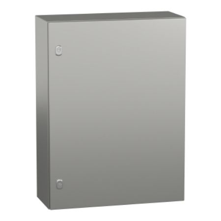 Picture of Spacial, Wall mounted enclosure, Spacial S3X, stainless steel 316L, plain door, 800x600x250mm, IP66