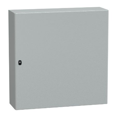 Picture of Spacial, Wall mounted steel enclosure, Spacial S3D, plain door, with mounting plate, 1000x1000x300mm, IP66, IK10