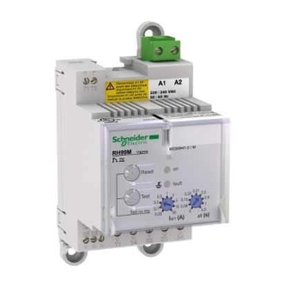 Picture of Residual current protection relay, VigiPacT RH99M, 30mA-30A, 440/525VAC 50/60Hz, DIN rail mounting