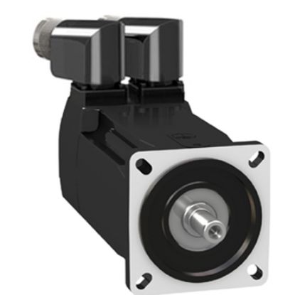 Picture of servo motor BMH, Lexium 32, 1.2Nm, 8000rpm, keyed shaft, with brake, IP54, 16 multiturn encoder