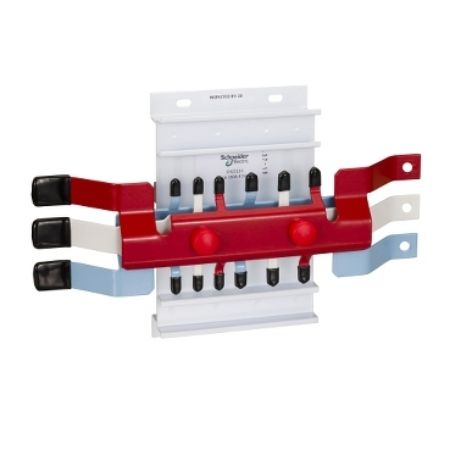 Picture of Acti9, MSC Chassis 3PH, 400A, Hybrid 18/27mm for MCB & RCBO 24 poles, Dual Feed