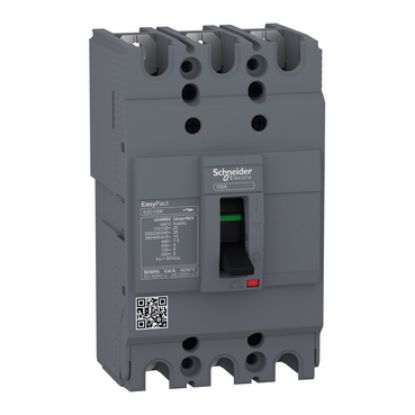 Picture of circuit breaker,EasyPact EZC100F ,TMD, 100A ,3 poles 3d