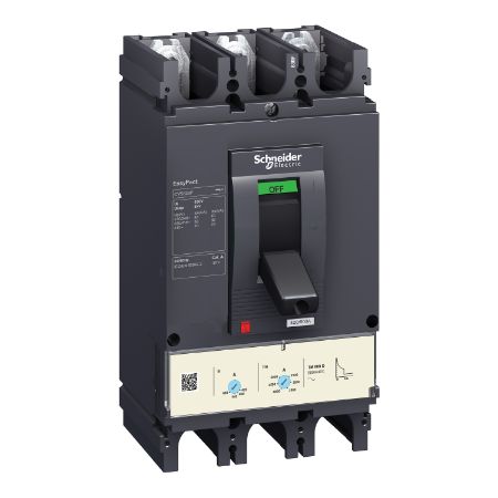 Picture of circuit breaker, EasyPact CVS630F, 36kA at 415VAC, 600A, TM-D trip unit, 3P3d