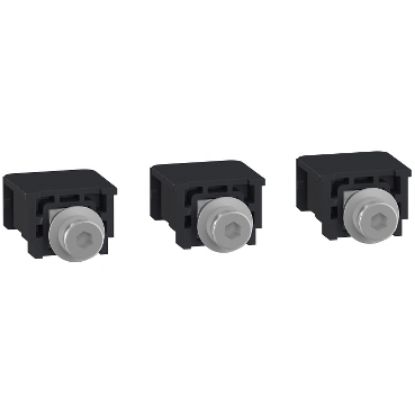 Picture of Compression lugs and busbar connectors, ComPacT NSXm, captive nuts and M6 screws, 160A max, set of 3 parts