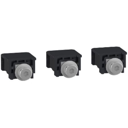 Picture of Compression lugs and busbar connectors, ComPacT NSXm, captive nuts and M6 screws, 160A max, set of 3 parts