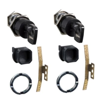 Picture of Chassis locking, MasterPact MTZ1 drawout, disconnected position locking, Profalux keylock, 2 locks, 1 key, spare part