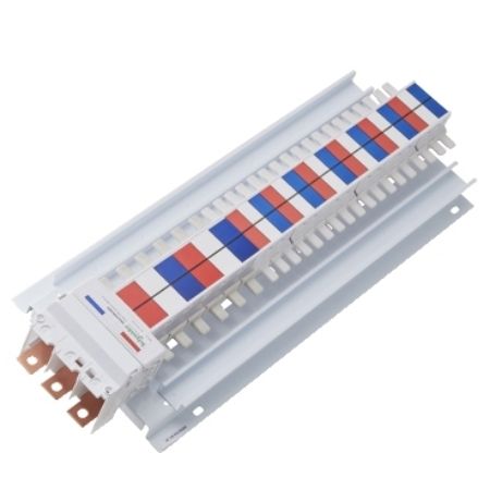 Picture of Acti9, SAU hybrid Chassis, Acti9, 250A, 3Ph, 36 poles 18mm and 12 poles 27mm for MCB and RCBO, top or bottom