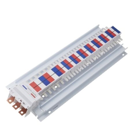 Picture of Acti9, SAU hybrid Chassis, Acti9, 250A, 3Ph, 48 poles 18mm and 12 poles 27mm for MCB and RCBO, top or bottom