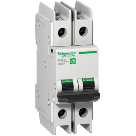 Picture of Miniature circuit breaker (MCB), Multi9 C60BP, 2P, 8A, D curve, 10kA (UL489), 10kA (IEC/EN 60947-2)