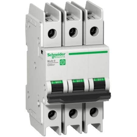 Picture of Miniature circuit breaker (MCB), Multi9 C60BP, 3P, 6A, C curve, 10kA (UL489), 10kA (IEC/EN 60947-2)
