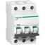 Picture of Miniature circuit breaker (MCB), Acti9 iC60N Disbo, 3P, 10A, D curve, 6000A (IEC/EN 60898-1), 10kA (IEC/EN 60947-2)