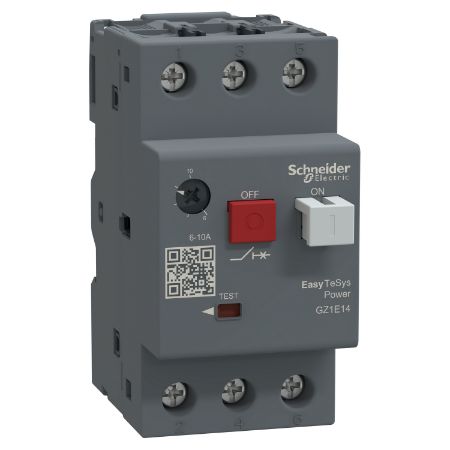 Picture of Motor circuit breaker,Easy TeSys Power,GZ1E,AC-3,3P,6..10A,thermal magnetic trip