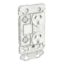Picture of Clipsal Iconic, Double Switch Power Point Grid with 1 extra switch, Vertical Mount, 250V, 10A, Less Mechanism