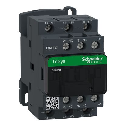 Picture of TeSys; TeSys Deca, Control relay, 3NO+2NC, 0 to 690V, 48VAC 50/60Hz standard coil, screw clamp