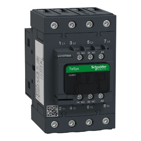 Picture of TeSys; TeSys Deca, Contactor, 4P(4 NO), AC-1, 0 to 440V, 60A, 400VAC 50/60Hz coil