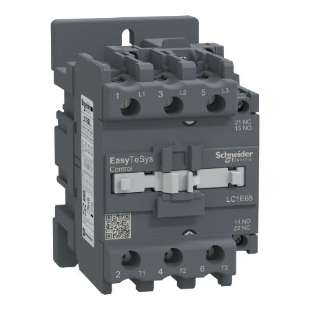 Picture of Contactor,Easy TeSys Control,LC1E,3P(3NO),AC-3,<=440V,65A,24V AC coil,50Hz