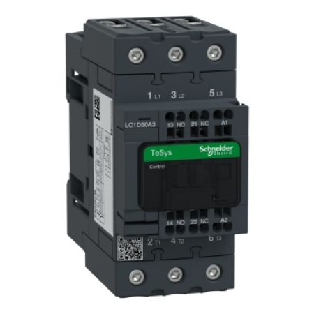 Picture of Contactor, TeSys Deca, 3P(3 NO), AC-3/AC-3e, <=400V, 50A, 48V AC 50/60Hz coil, spring terminals