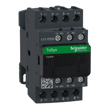 Picture of TeSys; TeSys Deca, Contactor, 4P(4 NO), AC-1, 0 to 440V, 20A, 415VAC 50/60Hz coil